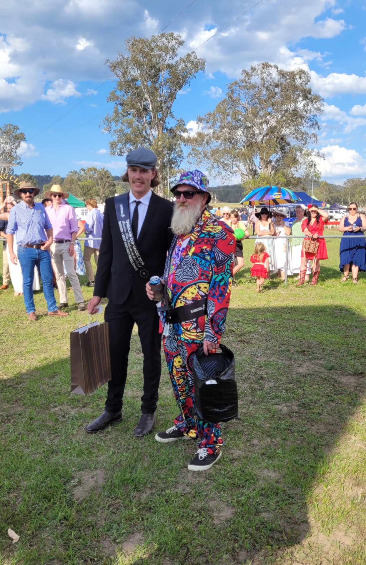 Best Dressed Gentleman winner and a colourful character trackside